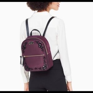 Kate Spade Burgundy Backpack
